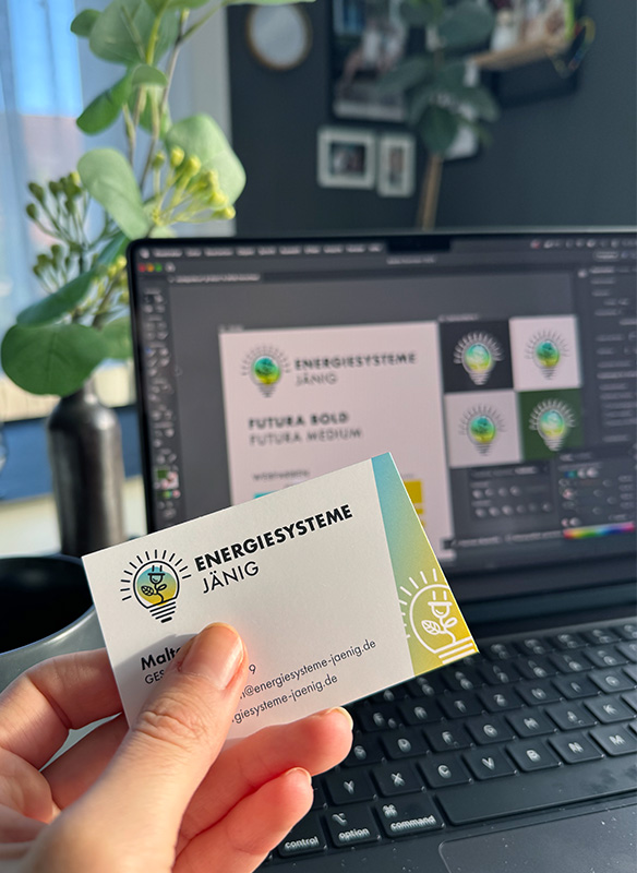 Corporate Identity mit Logodesign und Visitenkarte