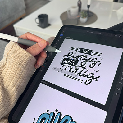 Lettering am iPad